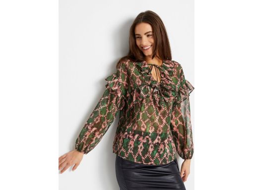 B.P.C bluzka szyfon prześwitująca wzory r.50