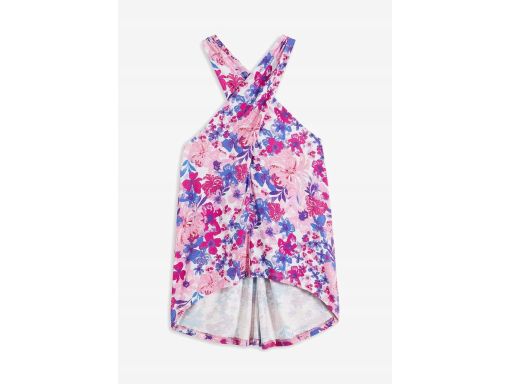B.P.C top z dekoltem halter w drobne kwiatuszki ^40/42