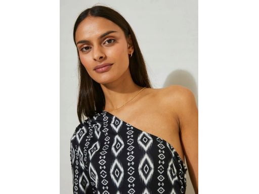 B.P.C asymetryczna sukienka we wzorki 40/42.