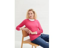B.P.C sweterek dzianinowy różowy basic ^48/50