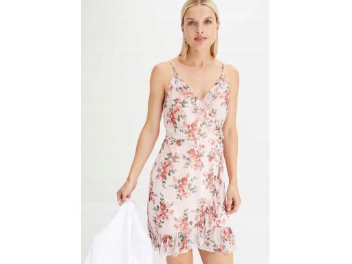 B.P.C. letnia sukienka w kwiaty z siateczki r.40/42