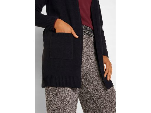 B.P.C czarny sweter bez zapięcia kardigan basic ^36/38
