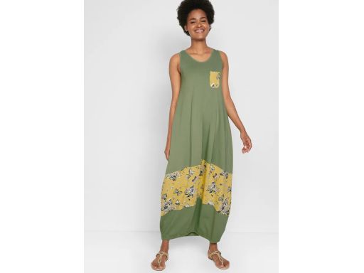 B.P.C sukienka długa bawełniana w motyle r.60/62