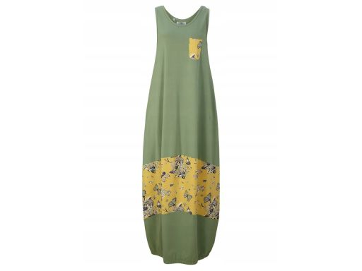 B.P.C sukienka długa bawełniana w motyle r.60/62