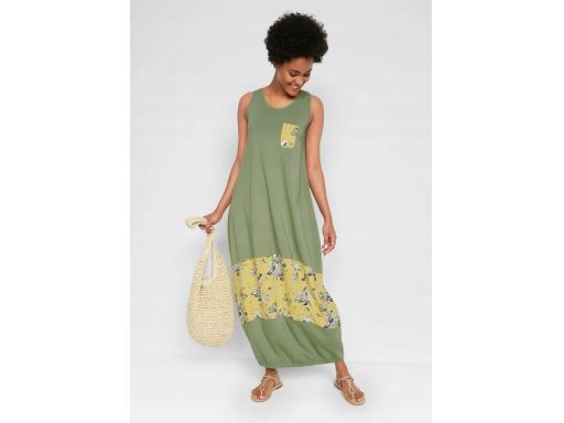 B.P.C sukienka długa bawełniana w motyle r.60/62