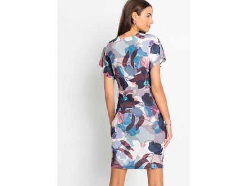 B.P.C sukienka z nadrukiem marszczenia ^40/42