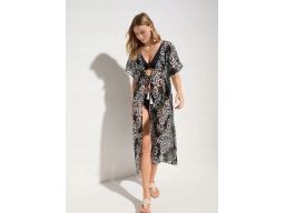 B.P.C sukienka tunika narzutka plażowa szyfonowa r.40/42