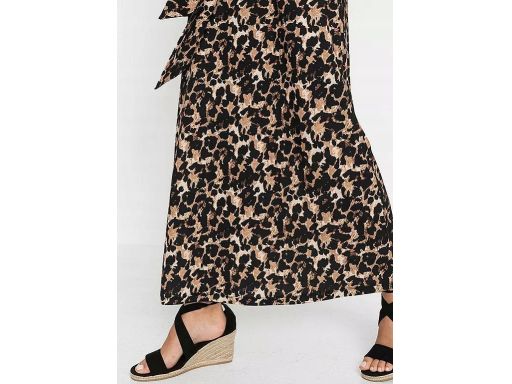 B.P.C. długa sukienka dżersejowa w panterkę 36/38.