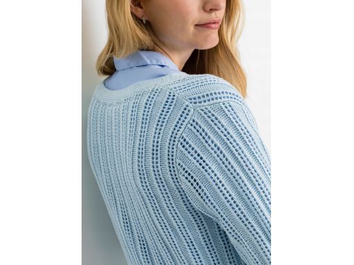 B.P.C niebieski sweter ażurowy ^36/38