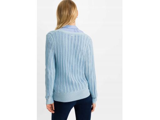 B.P.C niebieski sweter ażurowy ^36/38