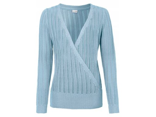 B.P.C niebieski sweter ażurowy ^36/38