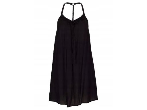 B.P.C sukienka plażowa czarna z krepy ^38