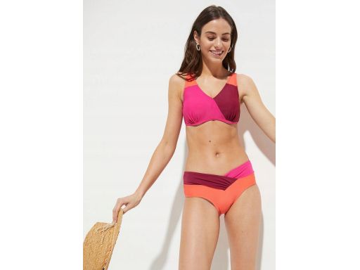 B.P.C bikini różowo-pomarańczowe modne r.42(80D)