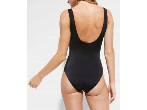 B.P.C kostium kąpielowy czarny z białym akcentem r.50