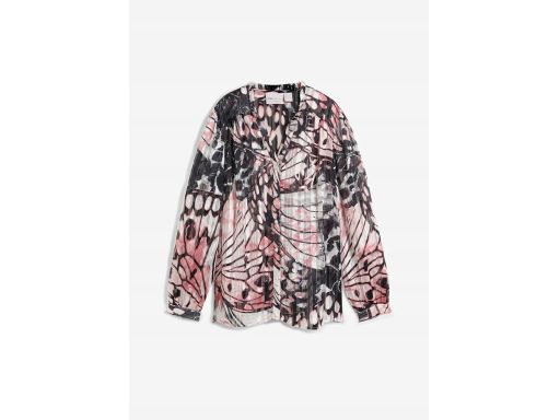 B.P.C bluzka koszulowa szyfonowa plisowana w motyla ^42