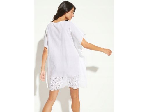 B.P.C plażowa tunika z ażurowym haftem ^44/46