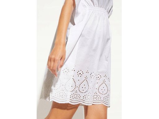 B.P.C plażowa tunika z ażurowym haftem ^44/46