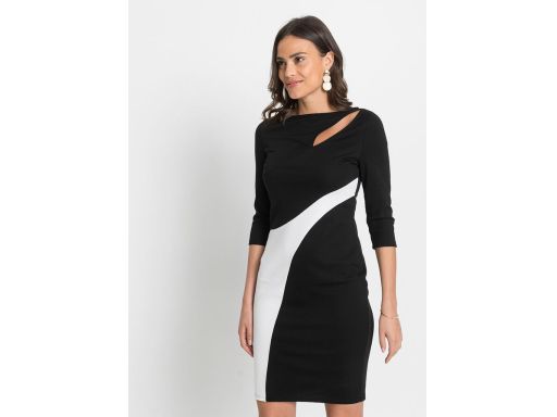 B.P.C sukienka ołówkowa czarno-biała ^36/38