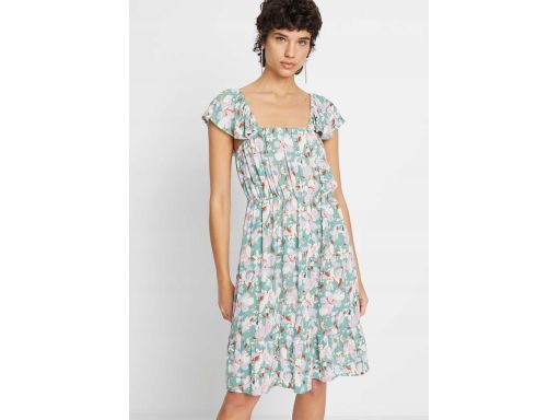 B.P.C sukienka w kwiatuszki z mini rękawkami ^42