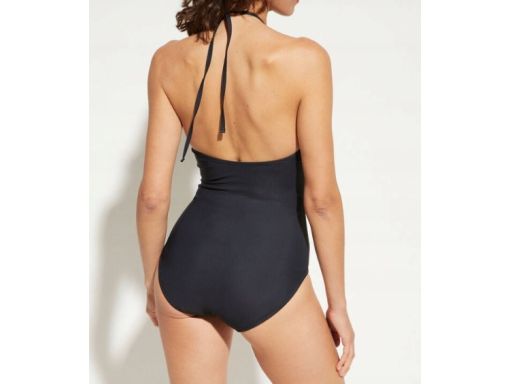 B.P.C kostium jednoczęściowy czarny z ażurem r.46