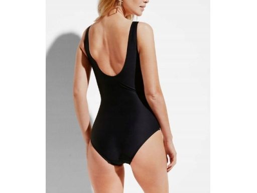 B.P.C kostium jednoczęściowy czarny ze wzorem modelujący r.42