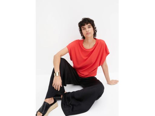 B.P.C bluzka prążkowana oversize czerwona ^48/50