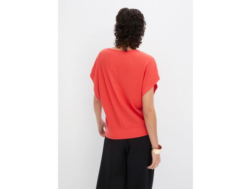 B.P.C bluzka prążkowana oversize czerwona ^48/50