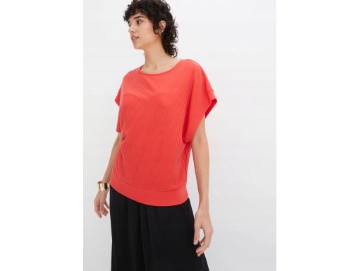 B.P.C bluzka prążkowana oversize czerwona ^48/50