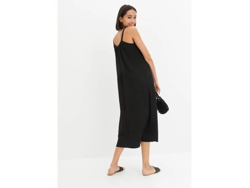 B.P.C czarna sukienka na ramiączka z lekkiej krepy ^40/42