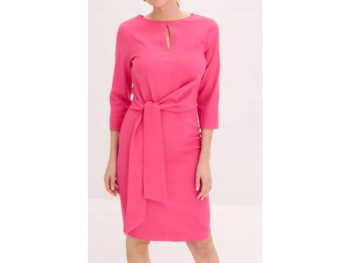 B.P.C sukienka różowa z przewiązaniem 50.