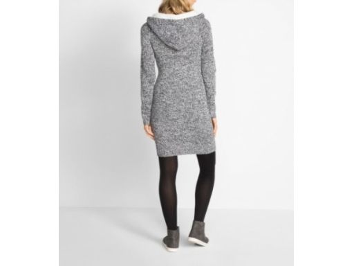 B.P.C dzianinowa ciążowa sukienka kaptur z misiem r.40/42