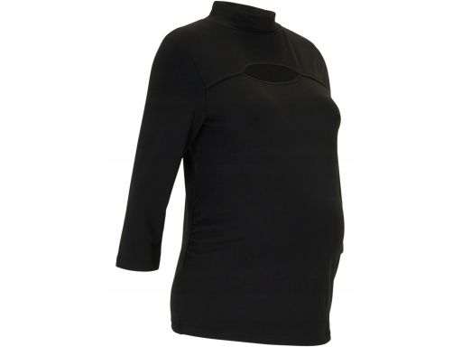 B.P.C bluzka ciążowa czarna ze stójka i wycięciem w dekolcie ^40/42