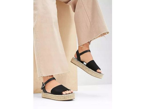 B.P.C sandały espadryle czarne 40.