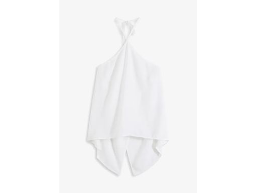 B.P.C bluzka biała wiązana na szyi r.44