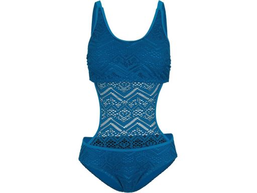 B.P.C kostium jednoczęściowy morski z ażurem i wycięciami 38.