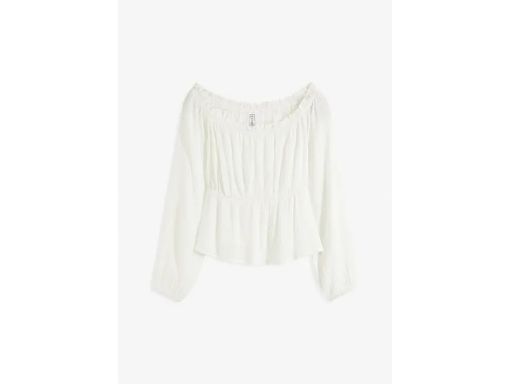 B.P.C bluzka carmen krepowana śmietankowa r.38