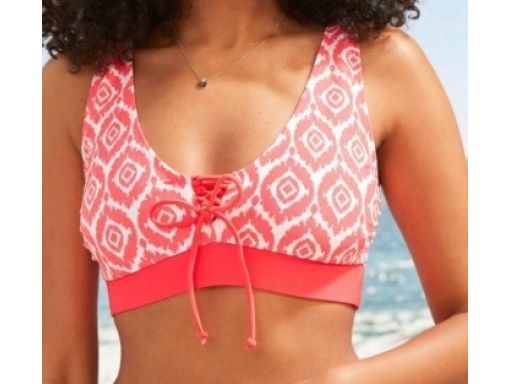 B.P.C neonowe bikini bustier z figami we wzory 38.