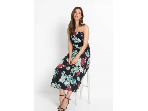 B.P.C długa sukienka bawełniana w kwiatki 36/38.