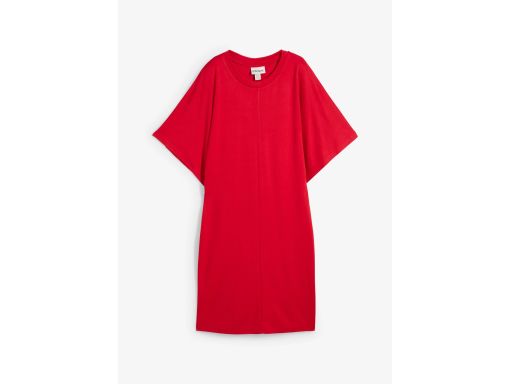 B.P.C sukienka shirtowa czerwona dopasowana ^38