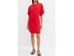 B.P.C sukienka shirtowa czerwona dopasowana ^38