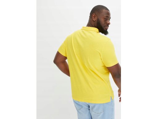 B.P.C t-shirt polo męski bawełniany żółty r.4XL