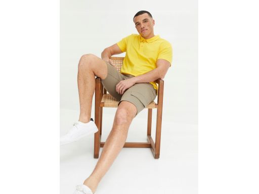 B.P.C t-shirt polo męski bawełniany żółty r.4XL