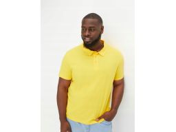 B.P.C t-shirt polo męski bawełniany żółty r.4XL