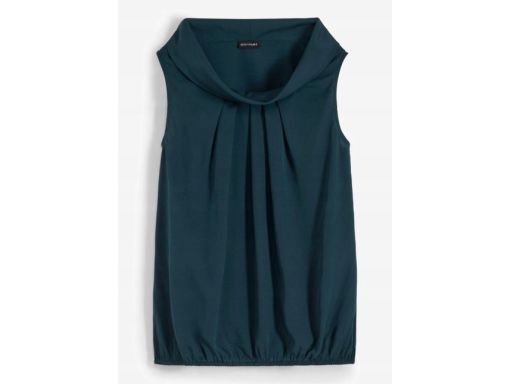 B.P.C top ciemnozielony z kołnierzem r.34