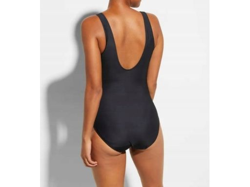 B.P.C kostium kąpielowy shape czarny z kolorowymi paskami 56.