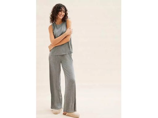 B.P.C piżama damska szara bluzka bez rękawów i spodnie długie 40/42.