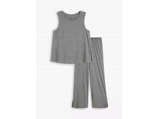 B.P.C piżama damska szara bluzka bez rękawów i spodnie długie 40/42.