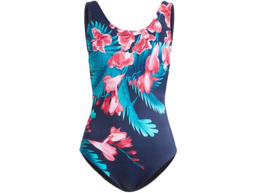 B.P.C kostium jednoczęściowy granatowy w kwiaty r.48