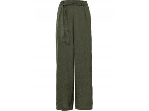 B.P.C satynowe spodnie khaki w cętki r.42