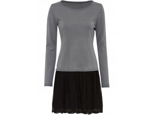 B.P.C sukienka dzianinowa 2w1z koronką r.40/42